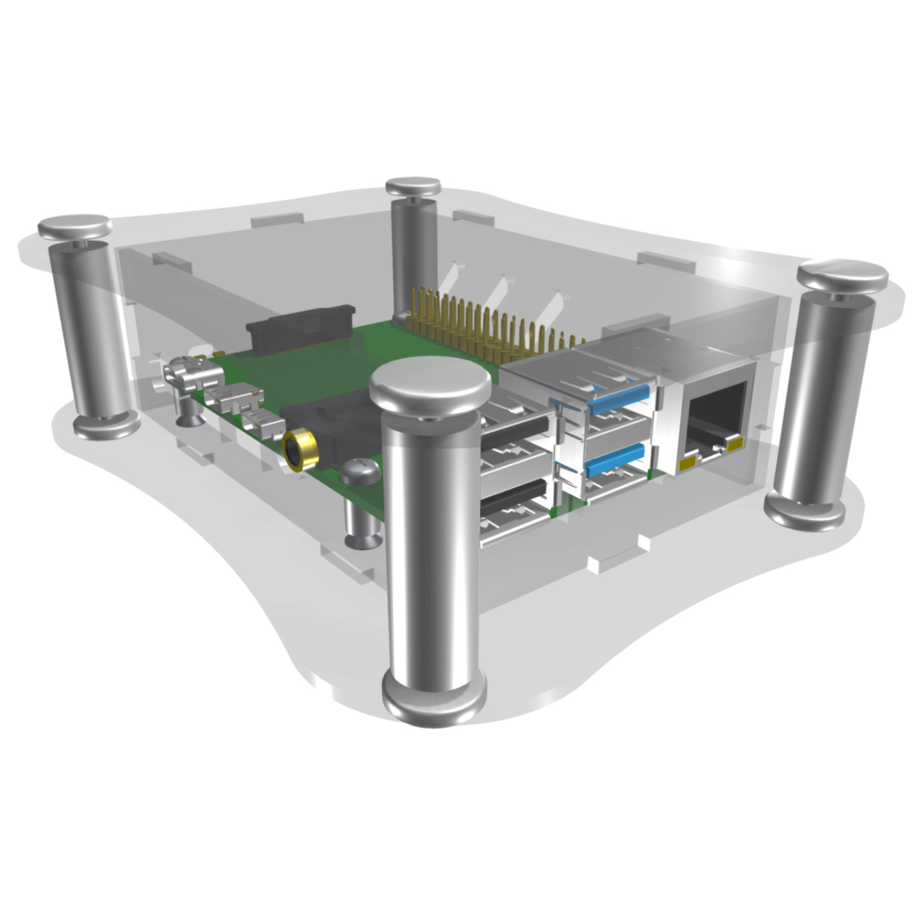 ACRYLIC CASE for Raspberry Pi 4B is now available!